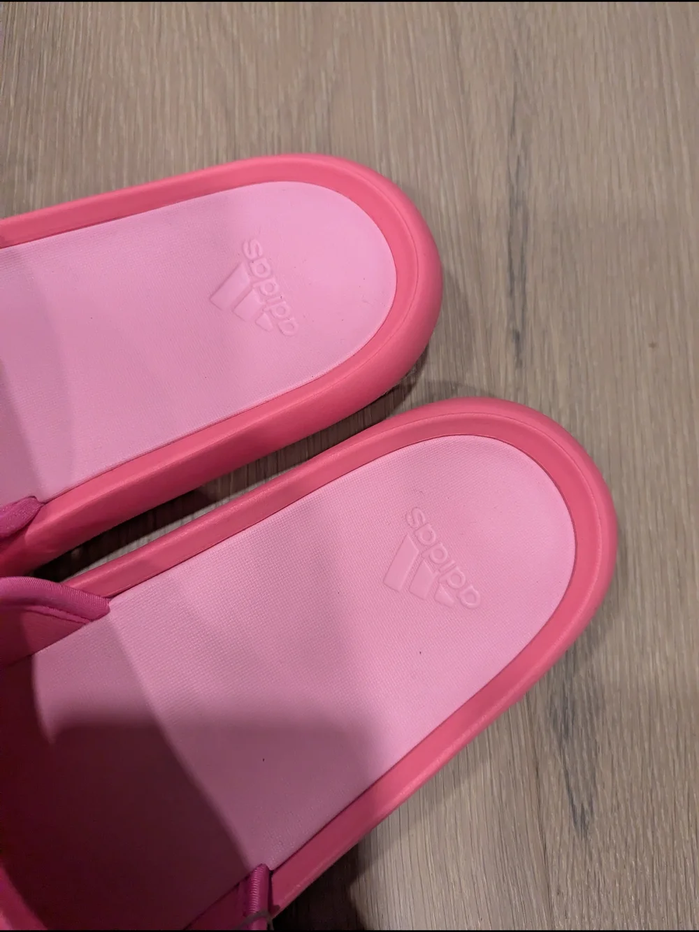 Adidas Pink Slide Sandals That Look Like A Pool Float